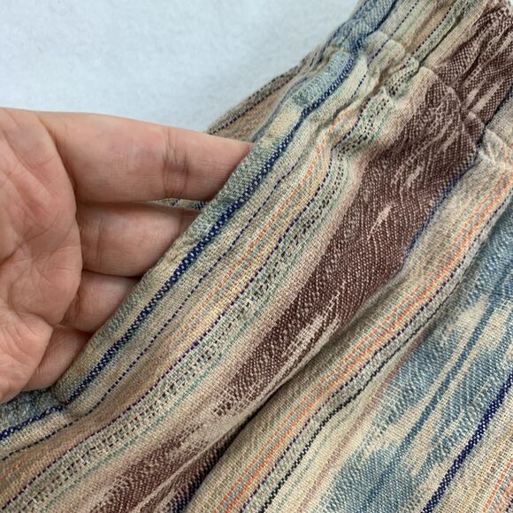 Freak N Chic 100% Woven Cotton Wide Leg Elastic Waist Drawstring Medium Beige M - Picture 5 of 8